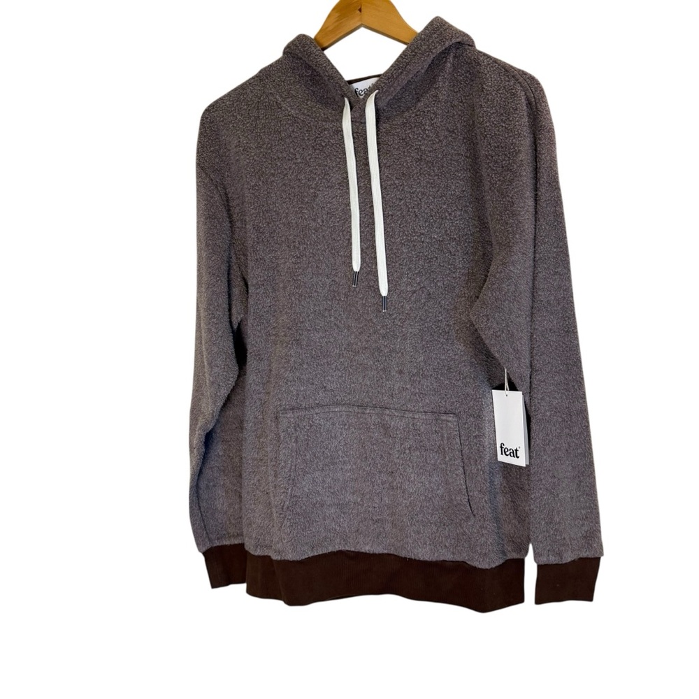 Feat Unisex Super Soft Loungewear Cotton blend Casual Blanket Blend Hoodie sz L